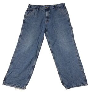 RK Brand Carpenter Jeans Men's Size 42 x 30 (40x29 Fit) Medium Wash 100% Cotton